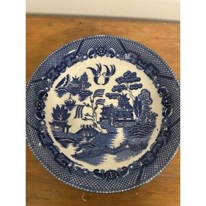 Vintage‎ Ceramic Blue Willow Bowl  Made in Japan